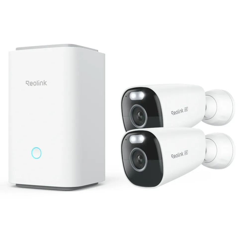 Reolink Home Hub med 2x Argus Eco Ultra 4K-kamera