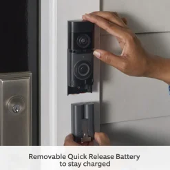 Ring Battery Video Doorbell Plus med Chime Nickel Silver