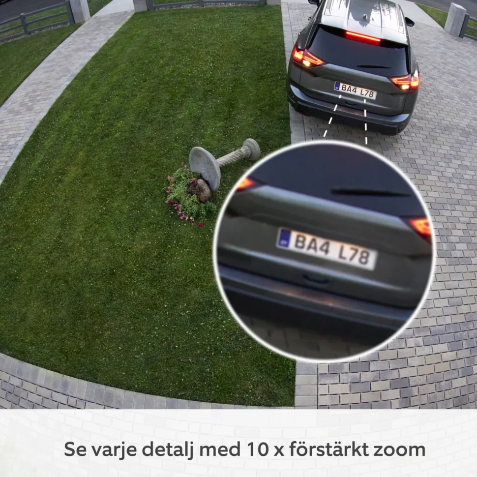 Ring Outdoor Cam Pro Plug-in - Retinal 4K övervakningskamera Svart