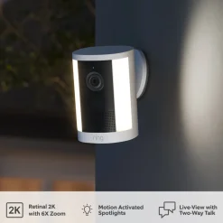 Ring Spotlight Cam Battery (2nd Gen) trådlös övervakningskamera Vit
