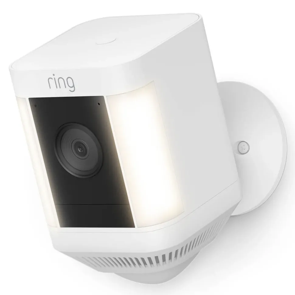 Ring Spotlight Cam Plus Battery Trådlös övervakningskamera Vit