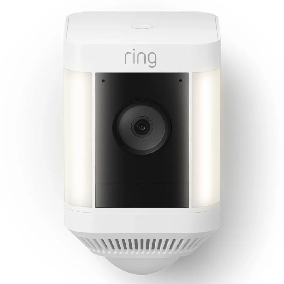 Ring Spotlight Cam Plus Battery Trådlös övervakningskamera Vit