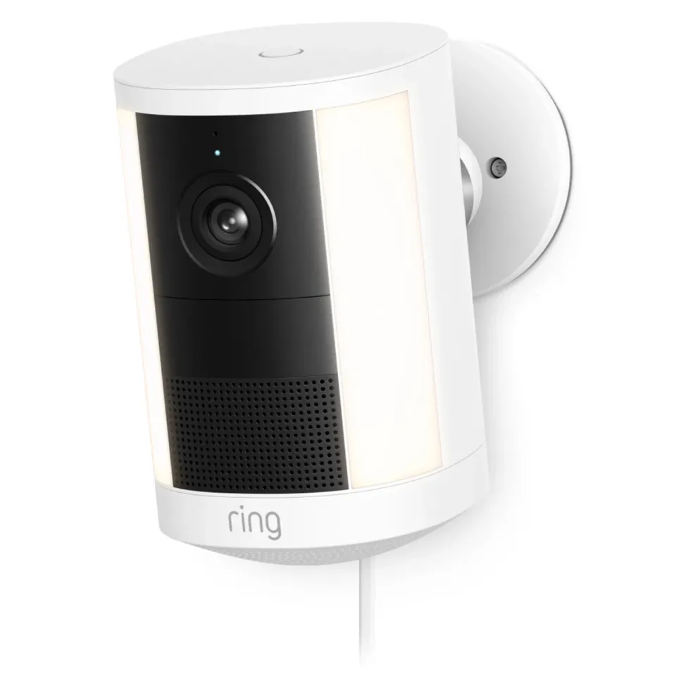 Ring Spotlight Cam Pro plug-in övervakningskamera Vit