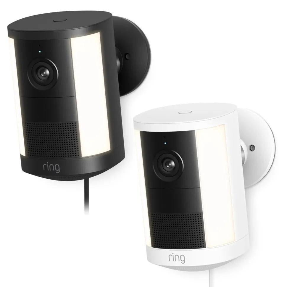 Ring Spotlight Cam Pro plug-in övervakningskamera Vit