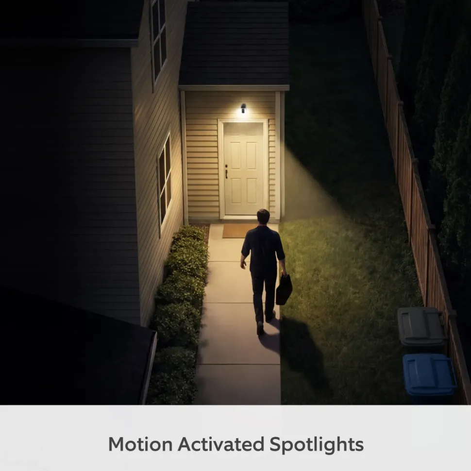 Ring Spotlight Cam Pro plug-in övervakningskamera Vit