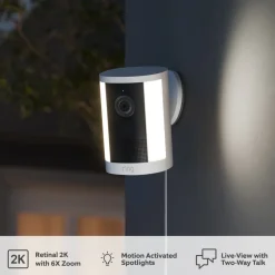 Ring Spotlight Cam Pro plug-in övervakningskamera Svart