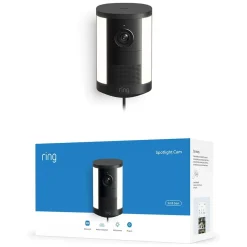 Ring Spotlight Cam Pro plug-in övervakningskamera Svart