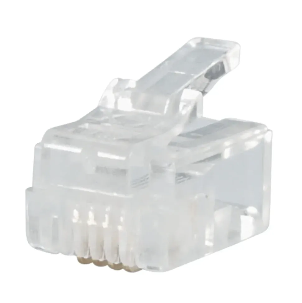 RJ11-kontakt för flat telekabel 10-pack