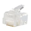 RJ12-kontakt för flat telekabel 10-pack