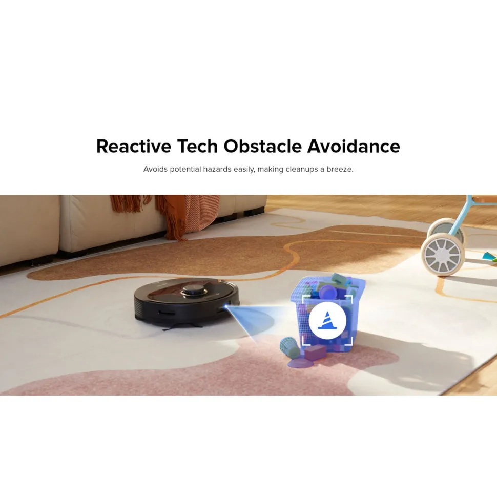 Roborock Q8 Max+ Helautomatisk Robotdammsugare Svart