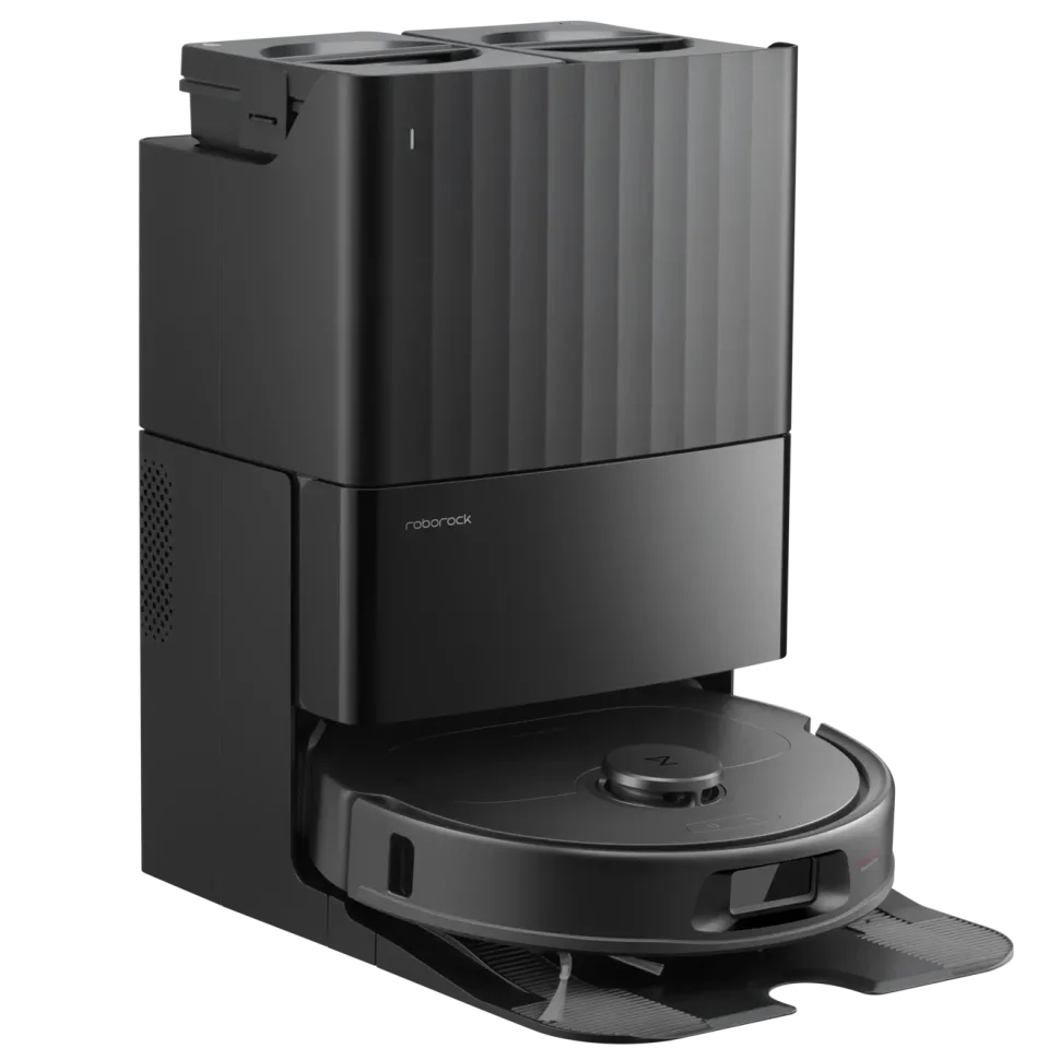 Roborock Qrevo S Pro robotdammsugare med basstation Svart