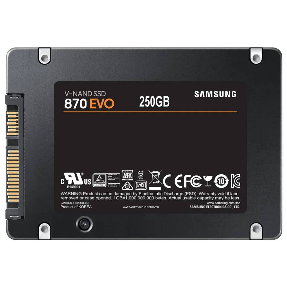 Samsung 870 EVO SSD-disk 250 GB