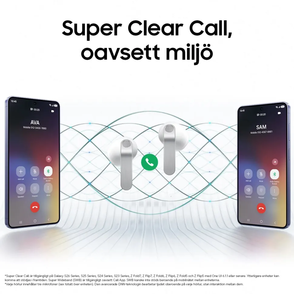 Samsung Galaxy Buds4 Svart