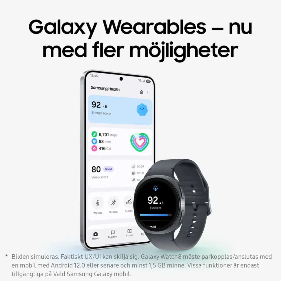 Samsung Galaxy Watch8 40mm Bluetooth Graphite