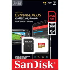 Sandisk Extreme Plus Micro-SD-kort 256 GB