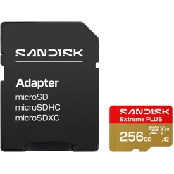 Sandisk Extreme PLUS microSDXC 256 GB – 250/170 MB/s
