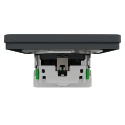 Schneider Electric Exxact Jordat vägguttag med USB-portar Svart