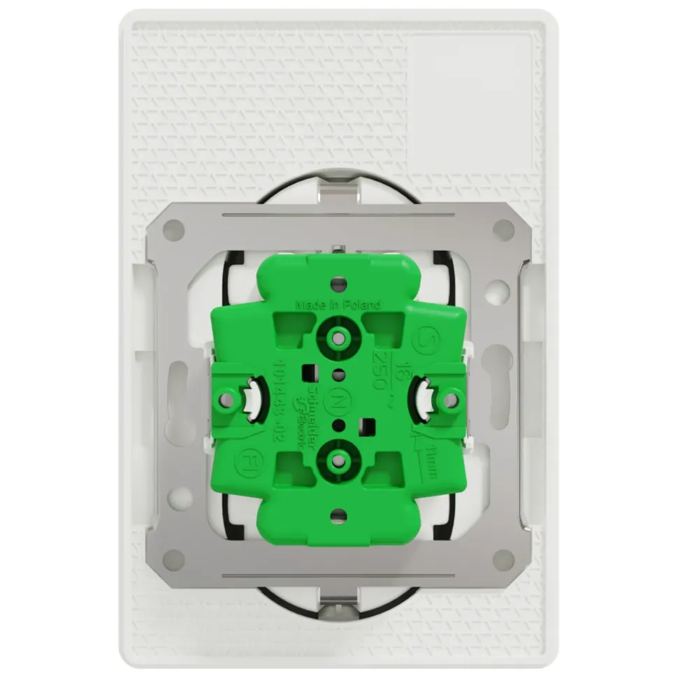Schneider Electric Exxact Jordat vägguttag med USB-portar Vit