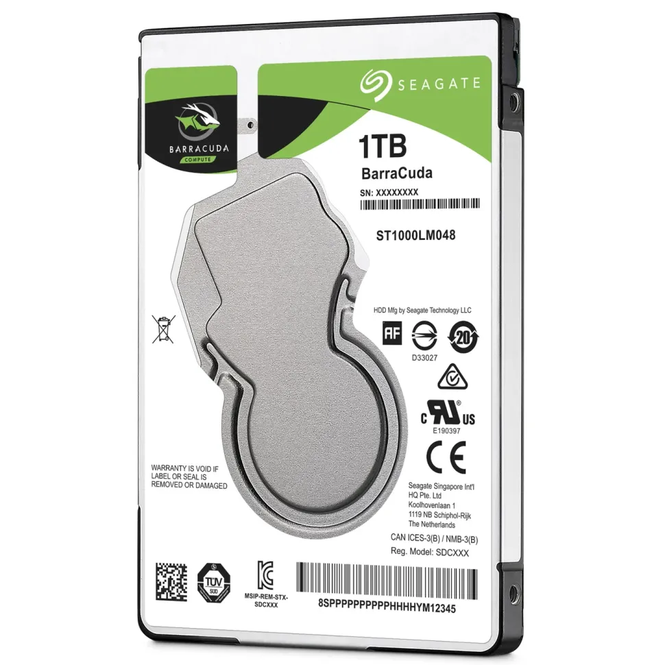 Seagate Barracuda Laptop Intern hårddisk 2,5” 1 TB