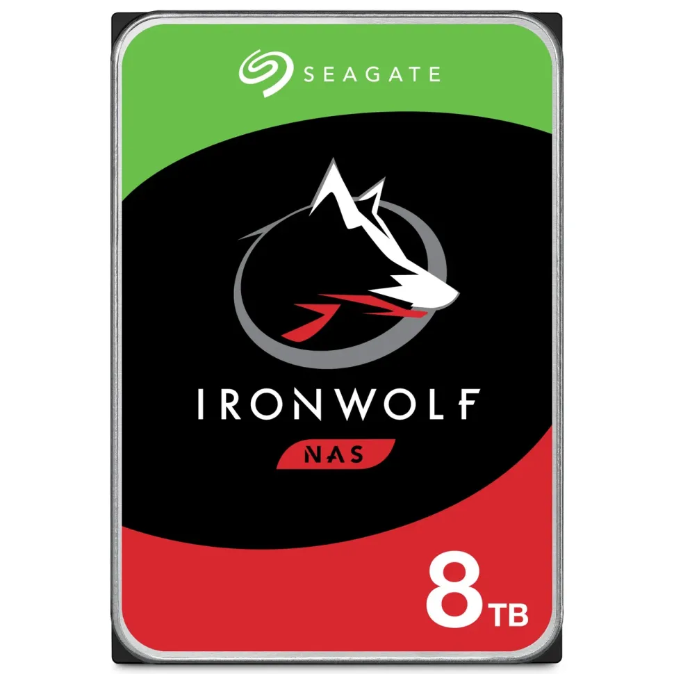 Seagate Ironwolf Intern hårddisk 3,5” 8 TB