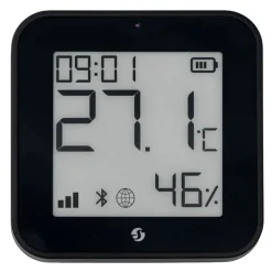 Shelly BLU H&T Display ZB sensor Svart