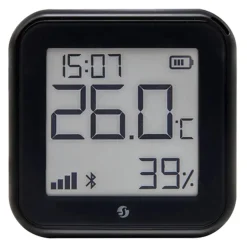 Shelly H&T Gen 3 Termometer och hygrometer Svart