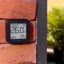 Shelly H&T Gen 3 Termometer och hygrometer Svart