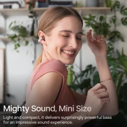 Shokz OpenDots One – Trådlösa öppna clip-on-hörlurar Grå