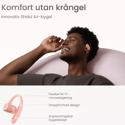 Shokz OpenFit Air Trådlösa hörlurar Rosa