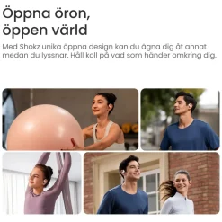 Shokz OpenFit Air Trådlösa hörlurar Rosa