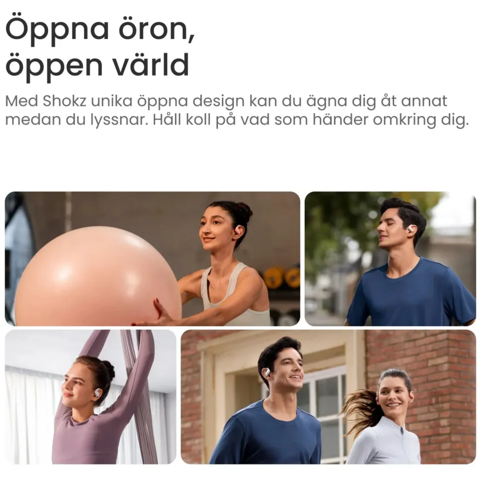 Shokz OpenFit Air Trådlösa hörlurar Rosa