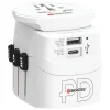 Skross Jordad reseadapter Universal med USB-uttag