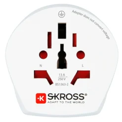 Skross Jordad reseadapter Universal till Sydafrika och Europa
