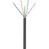 Solid UTP-utomhuskabel Cat.6 Svart 100 m