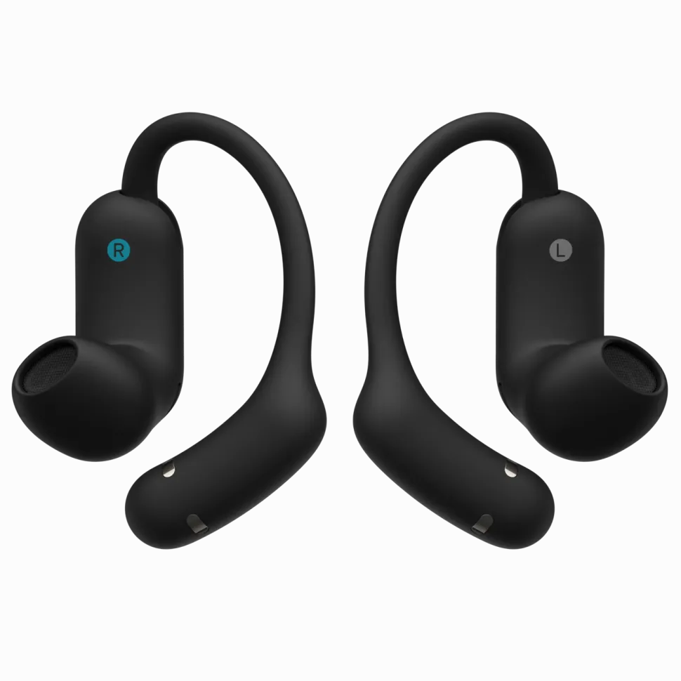 Soundcore AeroFit 2 Pro open ear-hörlurar med brusreducering Svart
