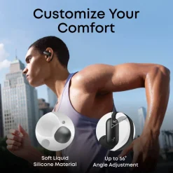 Soundcore AeroFit 2 Pro open ear-hörlurar med brusreducering Svart