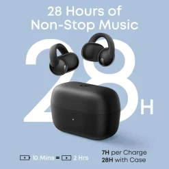 Soundcore C50i trådlösa open ear-hörlurar Svart