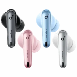 Soundcore Liberty 4 NC trådlösa hörlurar med brusreducering Clear White