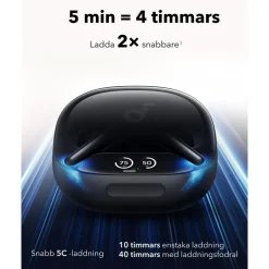 Soundcore Liberty 4 Pro trådlösa hörlurar med brusreducering Black