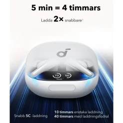 Soundcore Liberty 4 Pro trådlösa hörlurar med brusreducering White
