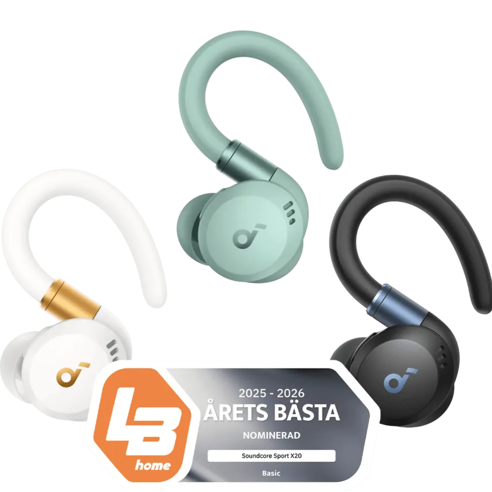 Soundcore Sport X20 trådlösa hörlurar med brusreducering Black