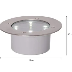 Star Trading Solcellsspotlight Decklight Silver