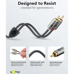 Stereo RCA-kabel 1 m