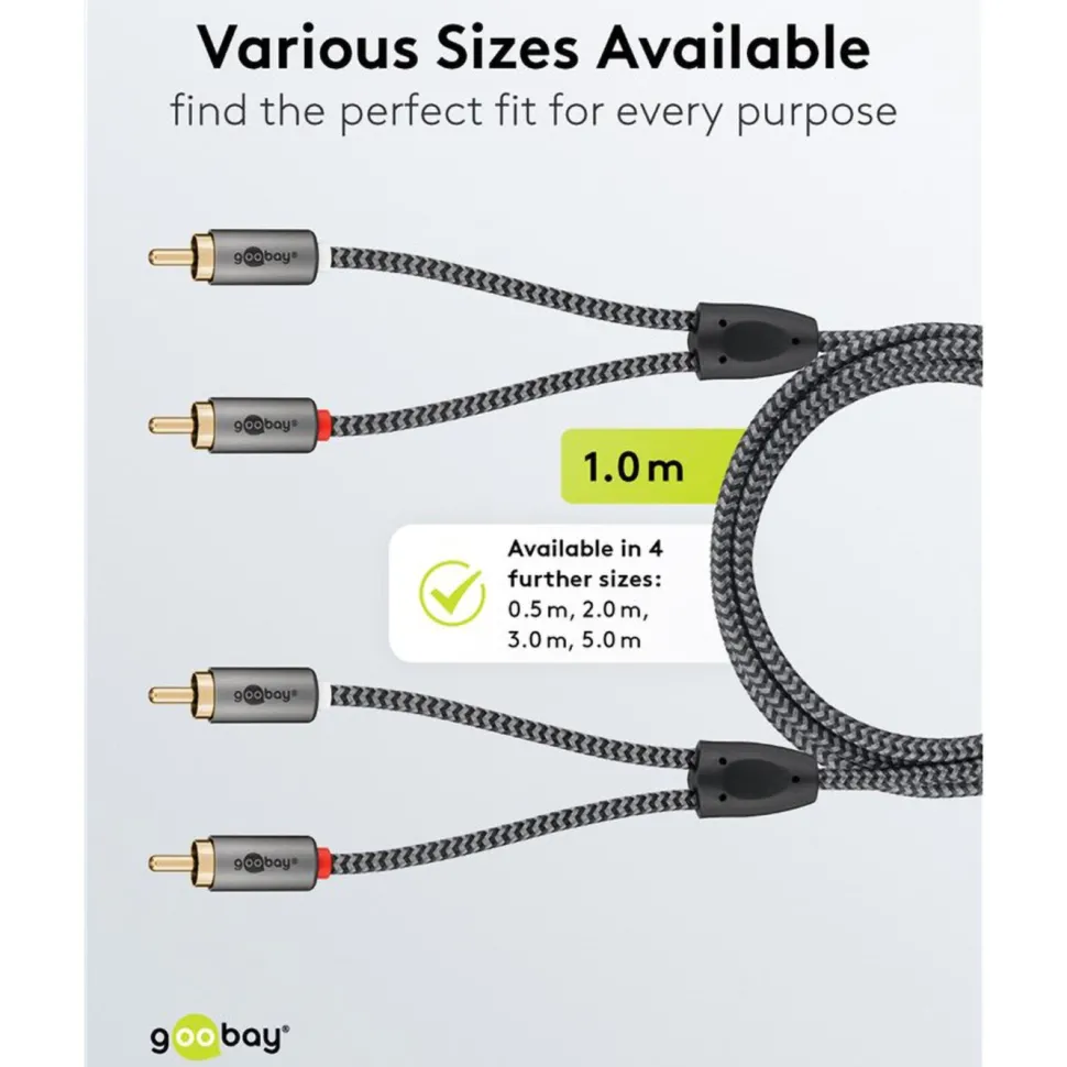 Stereo RCA-kabel 2 m