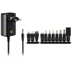 Ställbar nätadapter 3-12 V (DC) 27 W
