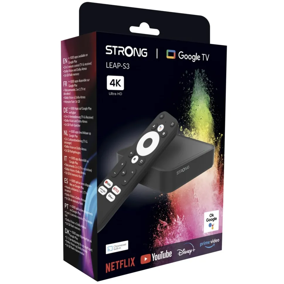 STRONG LEAP-S3 Mediaspelare med Android-TV
