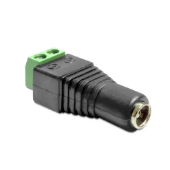 Terminalblock med DC-hona 5,5x2,1 mm