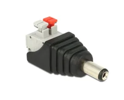 Terminalblock med DC-kontakt 5,5x2,1 mm