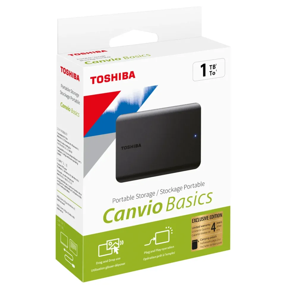 Toshiba Canvio Basics Exclusive Edition extern hårddisk 1 TB