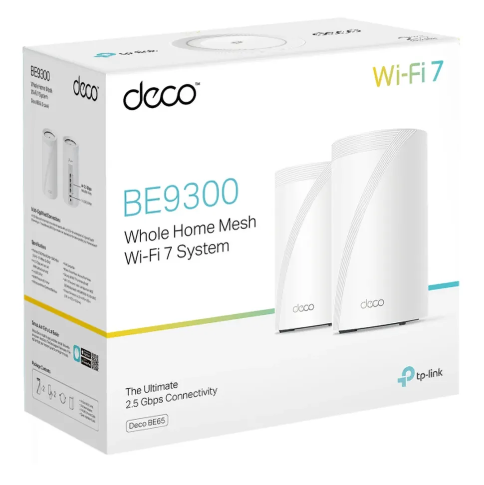 TP-Link Deco BE65 Mesh-router med Wifi 7 BE9300 2-pack
